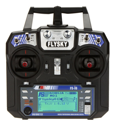 Flysky Fs-i6 Afhds - Transmisor De Radio (2 A 2,4 Ghz, 6 Can