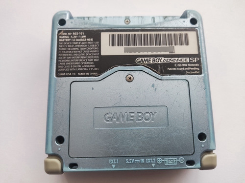 Nintendo Gba Sp Gameboy Advance Sp Azul Ags-101 + 1 Juego (Usado)