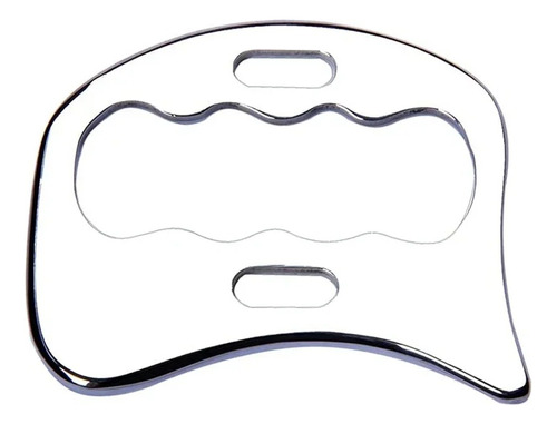 Gua Sha Aço Liberação Miofascial Soco/soqueira Fisioterapia Cor Inox