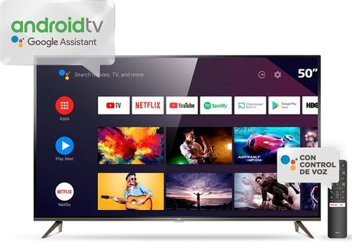 Smart Tv 50 4k Ultra Hd L50p8m Con Android Tcl