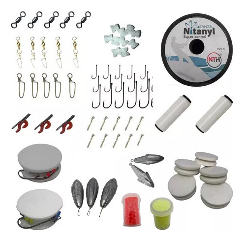 Combo Completo Para Pesca De Mar Kit 70 Articulos