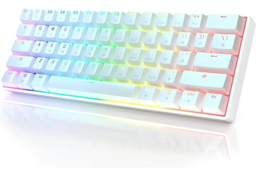 Teclado Gaming Mecánico  Gk61 - 61 Teclas Rgb Retroiluminado