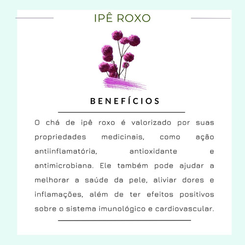 Kit 3 Chá De Ipê Roxo Rasurado-beneficios Natural Ipê Caroba
