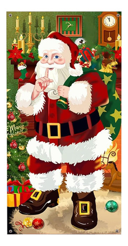 Cubierta Puerta Navidad, Decoración De Fiesta Para Hogar