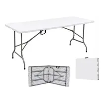 Comprar Mesa Y Bancos Plegables Valija Blanco 1.80