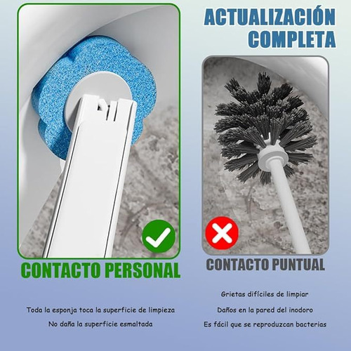 A Juego De Cepillo De Inodoro Deshechable Con 24 Cabezales