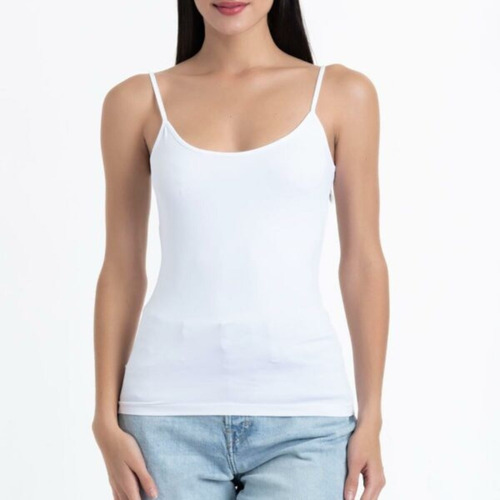 Camiseta Mujer Lady Genny K-427 Microfibra Con Pabilos