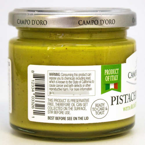 Paquete De 2 Mantequilla De Crema De Pistacho Dulce 180 G
