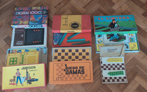 Juegos De Mesa Familiares Infantiles Vintage Varios M. C/uno (Usado)
