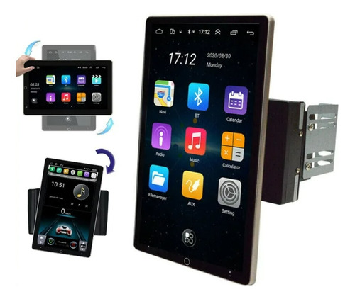 Radio Auto Android 1 Din Pantalla Touch 9'' 4 Gb Ram 64 Gb