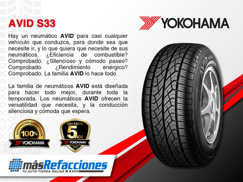 Llanta P195/65 R15 89s Avid S33 Yokohama