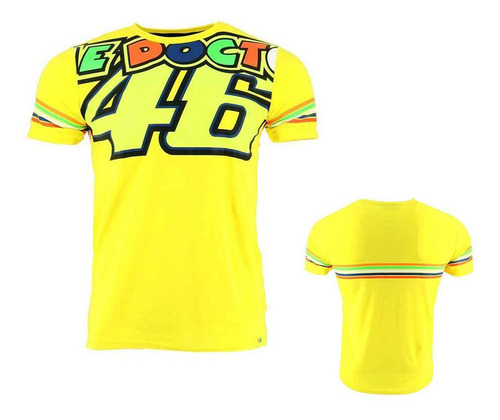 Camisa Amarela Vr46 Valentino Rossi Racing Gift