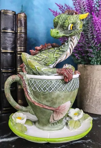Estatua Dragón Medieval Ebros Decoración Fantasía Bebida