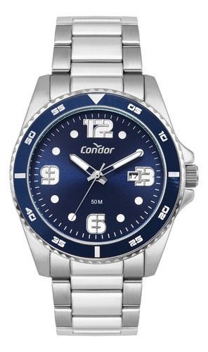 Relógio Condor Masculino Militar Prata - Co2115naf/4a