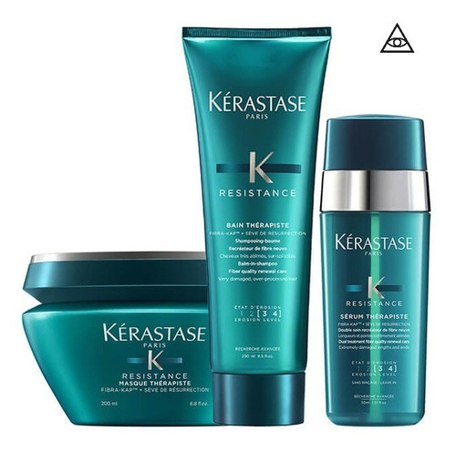 Kerastase Kit Therapiste Shampoo Mascara Serum Reparador 