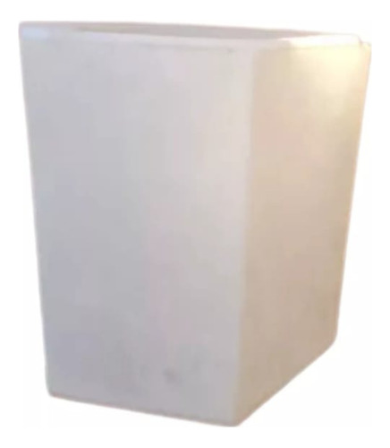 Maceta Rotomoldeada Hexagonal Blanca Led 51 X 48.5 X 48,5 Cm