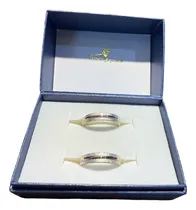 Comprar Alianzas Cintas Arenadas, En Plata Y Oro 10 Klt. 4 Mm. Tuset