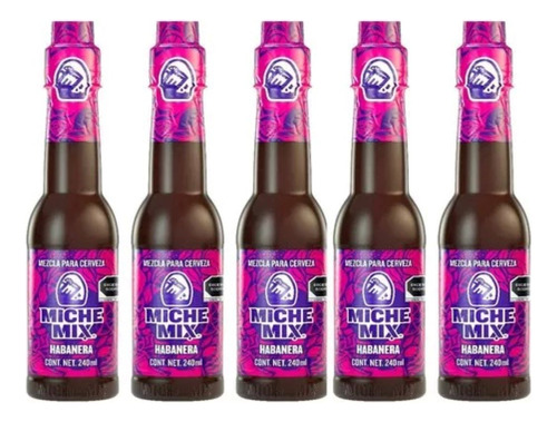 Mezcla Para Cerveza Miche Mix Habanera Pack 5 Botellas