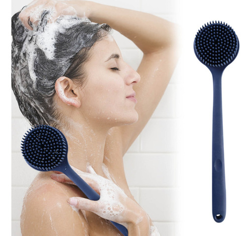 Jy Cepillo De Baño Con Mango Largo, Cepillo Corporal Suave,