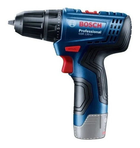 Destornillador Bosch GSR120-Li Bivolt de 12 V con batería de color azul