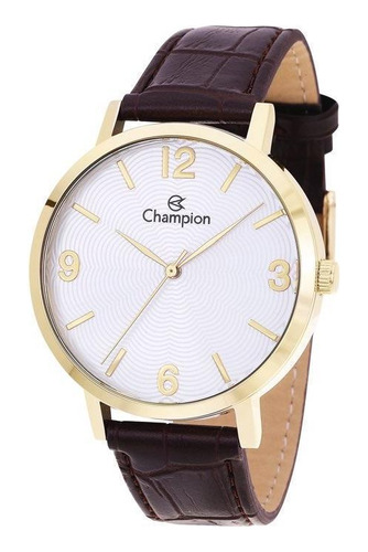 Relógio Champion Masculino Cn20917b Social Dourado