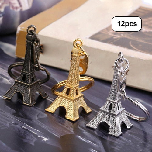 12pçs Mini Chaveiro Modelo Paris, Lembranças Francesas,