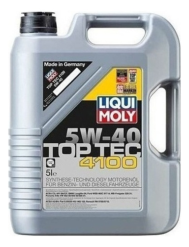 Liqui Moly Aceite Top Tec 4100 5w40 5l Carros