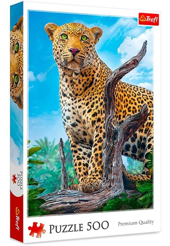 Rompecabezas Majestuoso Jaguar 500pz Trefl Mexico Naturaleza