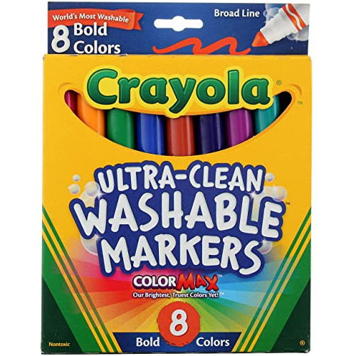 Crayola 58-7832 Marcadores Lavables De Línea Ancha De Color