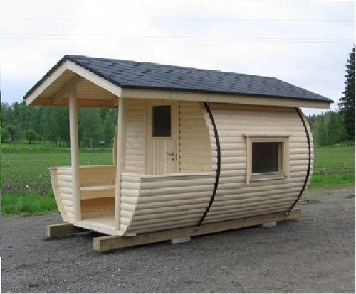 Glamping Pod En Madera Tipo Barril O Tunel Cabaña De Turismo