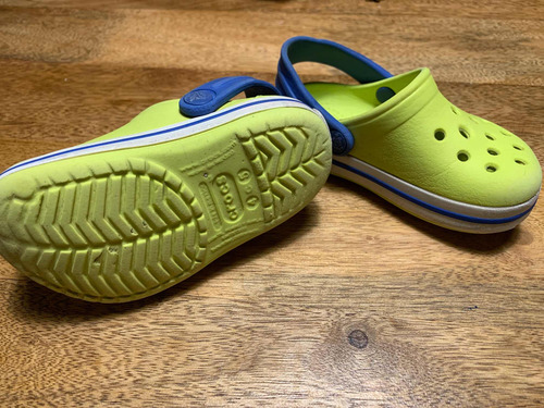 Crocs Amarillos Usados Niño 14 Cm Talle C4/5 (Usado)