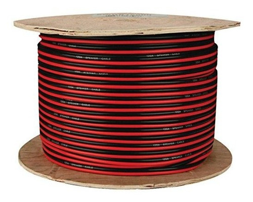 Cable Para Altavoces 16 Ga, 500 Pies, Rojo/negro