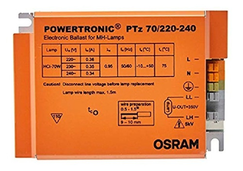 Osram - Reator Eletronico Hqi Powertronic Ptz 70w 220v