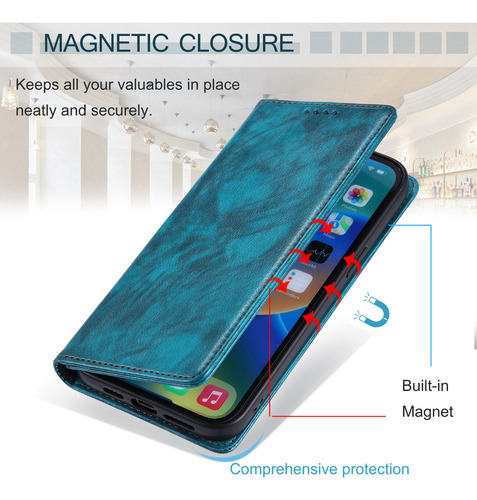 Funda Tipo Cartera Para Teléfono Redmi 13c 12 10 10c 9 11a