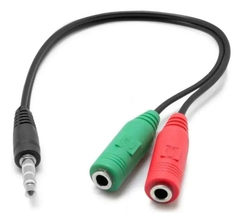 Splitter Adaptador Jack 3.5mm Divisor De Audio Y Microfono