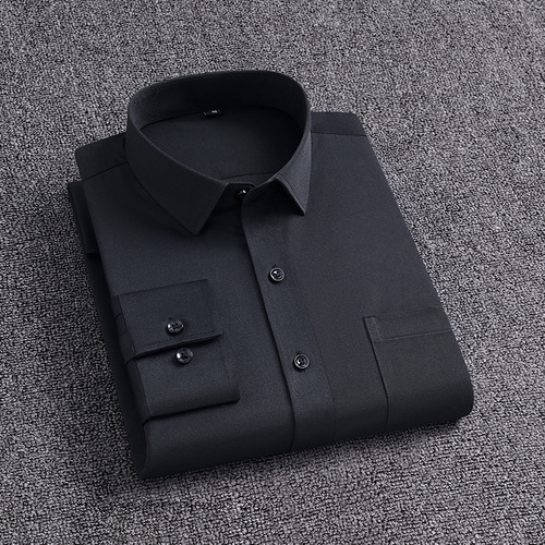Camisa De Negocios Elástica Sin Arrugas De Manga Larga Para