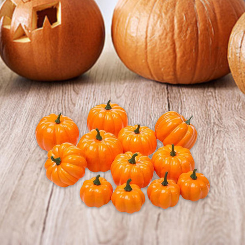 12 Calabazas Decorativas, Calabazas De Cosecha, Accesorios