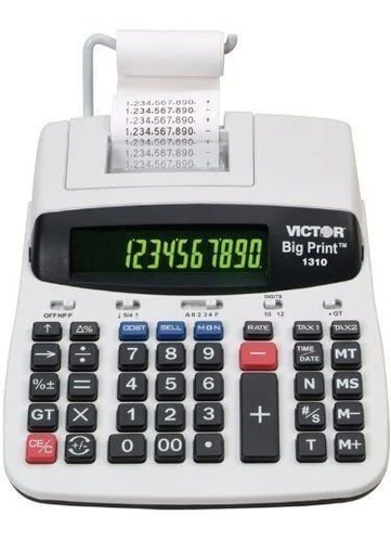 Victor 1310 Calculadora De Impresión Comercial De Gran Impre