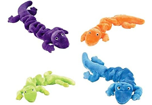 Juguete Para Perros Zanies Plush Bungee Geckos, 16 Pulgadas,