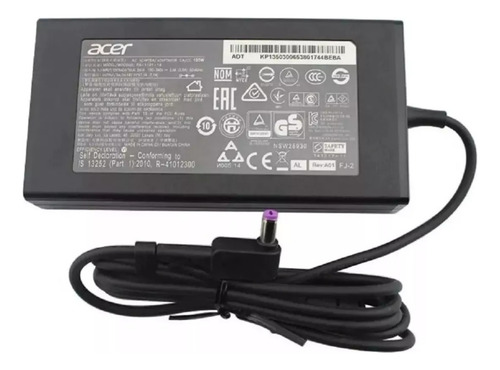 Fonte Acer 135w 19v 7.1a Nitro 5 An515-54-58cl An515-55 Cor Preto