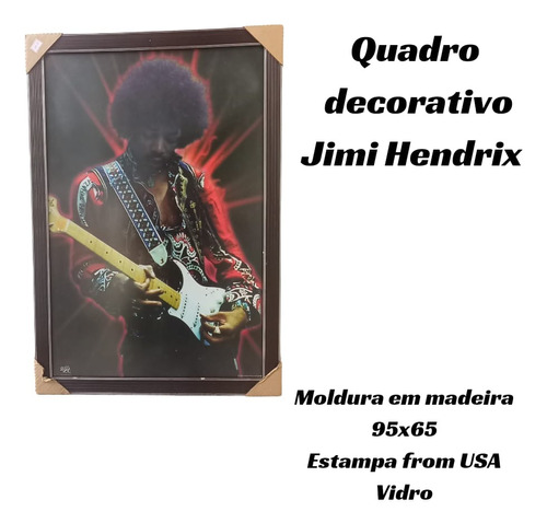 Quadro Decorativo Jimi Hendrix Ponta De Estoque