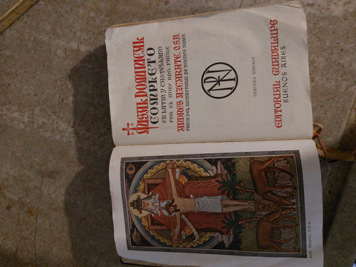 Antiguo Libro Religioso,  Misa Dominicalaño 1947,tercera Ed