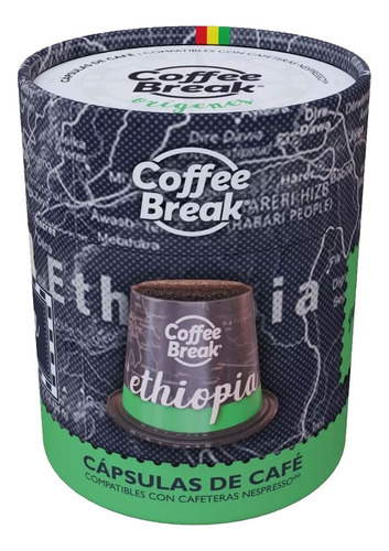 Capsulas Nespresso Coffee Break Origenes Ethiopia X 10 Unid.