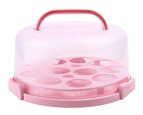 Porta Pasteles Ohuhuhu Recipiente Cupcakes Portatil Con Tapa