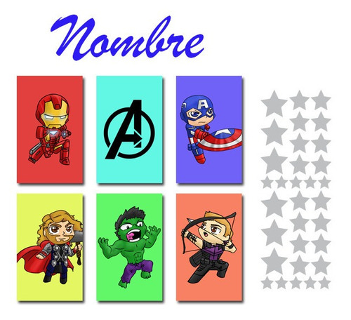 Decoración Infantil Avengers [ref. Din0407]