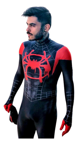 Disfraz Cosplay Spiderman Marvel Para Hombre En Lycra Spandex Sin Máscara