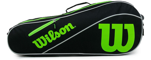 Bolso Raquetero Wilson Tenis Unisex Advantage Iii Neg-vd Cli