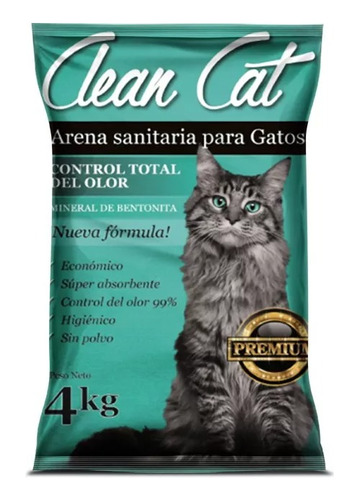 Arena Sanitaria Aglutinante Clean Cat 4kg