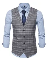 Comprar Coletes Masculinos Casaco Blazer Coletes Coletes Xadrez Vest