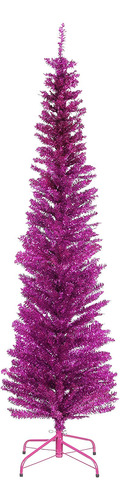 National Tree 0,6 M Tinsel Árbol Con Soporte De Plástico